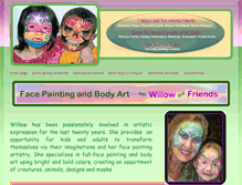 Tablet Screenshot of fabulousfacesfacepainting.com